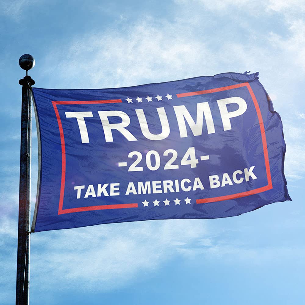 Donald Trump 2024 Flag - Take America Back Flag, 3x5FT, 2 PACKS. Re-Elect Trump outdoor indoor Decor1