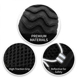 4 Pack Dog Boots with Dial Adjustment, Breathable Mesh Dog Shoes, Anti-Slip Sole Paw Protectors for Outdoor Walking, Hiking, Hot Pavement and Rain, for Small Medium Dogs (Blue, 6 (28-52lbs))