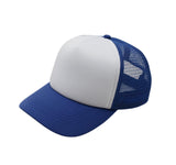 DIY PupLid Trucker Hats (Blue/White, Matching Human Hat) – Customizable Dog Hat, Blank Canvas for Personalized Design, Adjustable, Premium Stylish Sun Protection