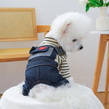 Pet Jean Jumpsuit Small Dog Clothes Costumes for Cats Dog Sweater Warm Dog Coat Winter Clothes for Dogs Summer Dog Clothes Dog Christmas Outfit Puppy Clothes Dog Winter Jacket Dog Costumes Apparel