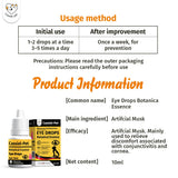 Cassiel pet Eye Drops for Eye Infection Treatment, Soothe Infection Allergy, Relieve Dry Eyes & Red Eye，Eye Cleaner and Tear Stain Remover for Dogs and Cats | 10 ml 0.33 FL OZ (1 Bottle)