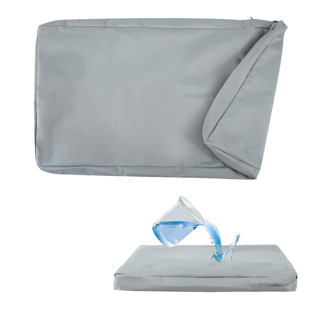 Waterproof Dog Bed Cover Replacement for 36 Inch Wire Crates, Heavy Duty Oxford Fabric Pet Bed Sleeve with Zipper, Washable & Durable Mattress Protector for Puppy, 34" L x 22" W x 3.5" H (Cover Only)