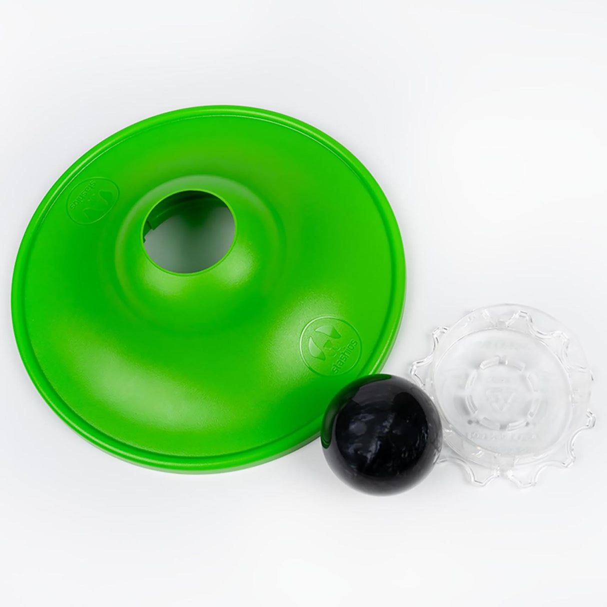 Stashios: Soothing Saucer - Dogs Slow-Licking Device, Rolling Ball Dispenses Liquid, Pet Calming Activity, Fill W/Liquid Treats-Broth-Soothing Sauce