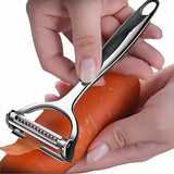 Multifunction Vegetable Y-Peeler, 1Pack Classic Stainless Steel Carrot Peeler Kitchen Tool (2-in-1)