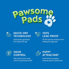 Load image into Gallery viewer, Puppy Pads Pet Pee Pads for Dogs &amp; Puppy Training [100-COUNT] Potty Pads for Dogs 22" x 22" Leak-Proof Dog Pee Pads - Quick-Dry Surface - Heavy Duty Absorbent Disposable Dog Wee Pad Bulk Pack
