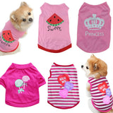 Dog Shirt for Large Dogs Outfits for Small Dogs Tiny Puppy Clothes Cute Sweatshirt Funny Pet Apparel Set of 4 Pink L