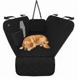 Active Pets Dog Car Seat Cover for Back Seat, Waterproof Pet Protection Hammock, SUV Truck Car Backseat Protector with Safety Features, Black