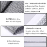 kathson Rabbit Pee Pads Disposable Cage Liners 50PCS All Absorb Black Carbon Odor Control Bunny Training Accessories with Quick-Dry Surface for Puppy Guinea Pig Kitten Hedgehog Small Animals