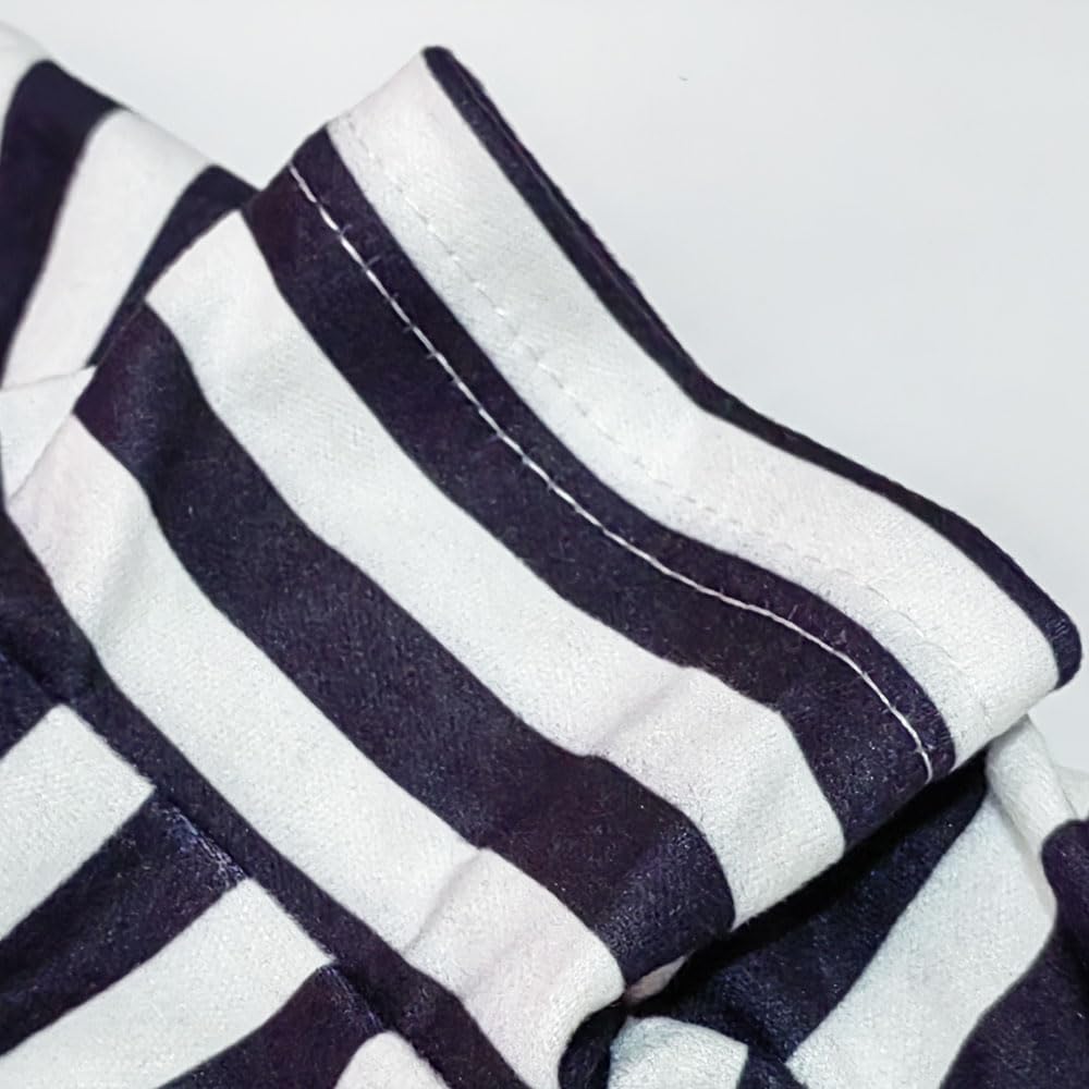 Cute Dog Clothes Striped Dog Polo Shirts Cute Sweater Puppy Clothes Gentle Sweater Pet Clothes for Small Medium Large Dogs Cats (Black Stripe, 3XL Size for 40-55lb Pets)