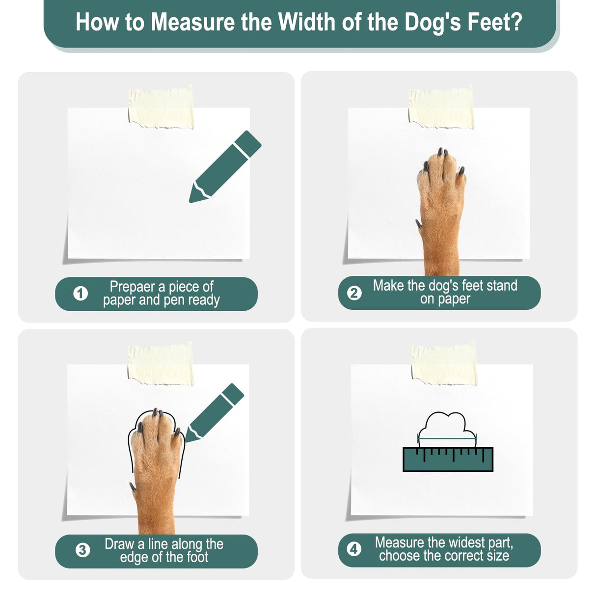 Ladadee Disposable Waterproof Dog Booties for Paw Protection, Dog Paw Socks Protector for Small Medium Dogs, Puppy Shoes with Adjustable Straps for Floors