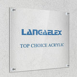 Plexiglass Sheets 1/4" (6mm) Thick - 2 Pack of 18x24 Clear Cast Acrylic Sheets for Laser Cutting, Signs, Glass Replacement, DIY and Crafts Project