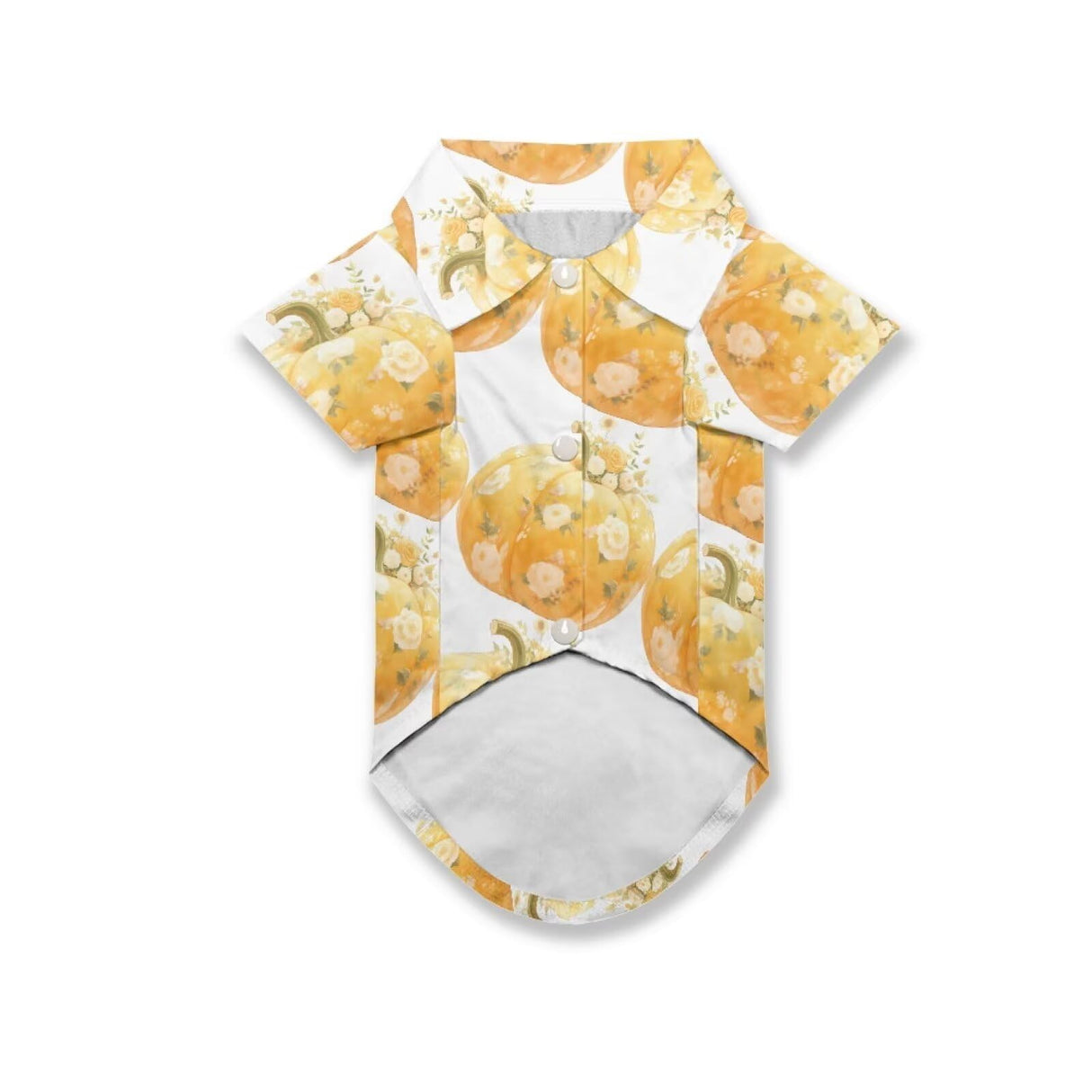 Rivatimrio Rose Pumpkin Pet Clothes Tropical, Champagne Rose Doggy Summer Cool Hawaii Shirt for Small Puppy Pug Dog Cat, Autumn Harvest T-Shirt Pug Dogs Shirts Yorkie Rabbit Poodle - M