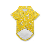 Bivxisrvo Yellow Banana Dog Clothes for Medium Dogs Christmas Boy Girl Dog Shirt Soft Puppy Outfit Adorable Pet T-Shirts Puppy Summer Hawaiian Beach Polo Shirts Clothes Kitten Beach Clothing