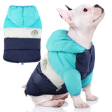 FUAMEY Puppy Puffer Jacket, Warm Padded Pet Snow Vest, Cute Windproof Dog Clothes, Waterproof Outdoor Lightweight Small Dog Hoodie, Chihuahua Poodles Yorkshire Pet Apparel M/16
