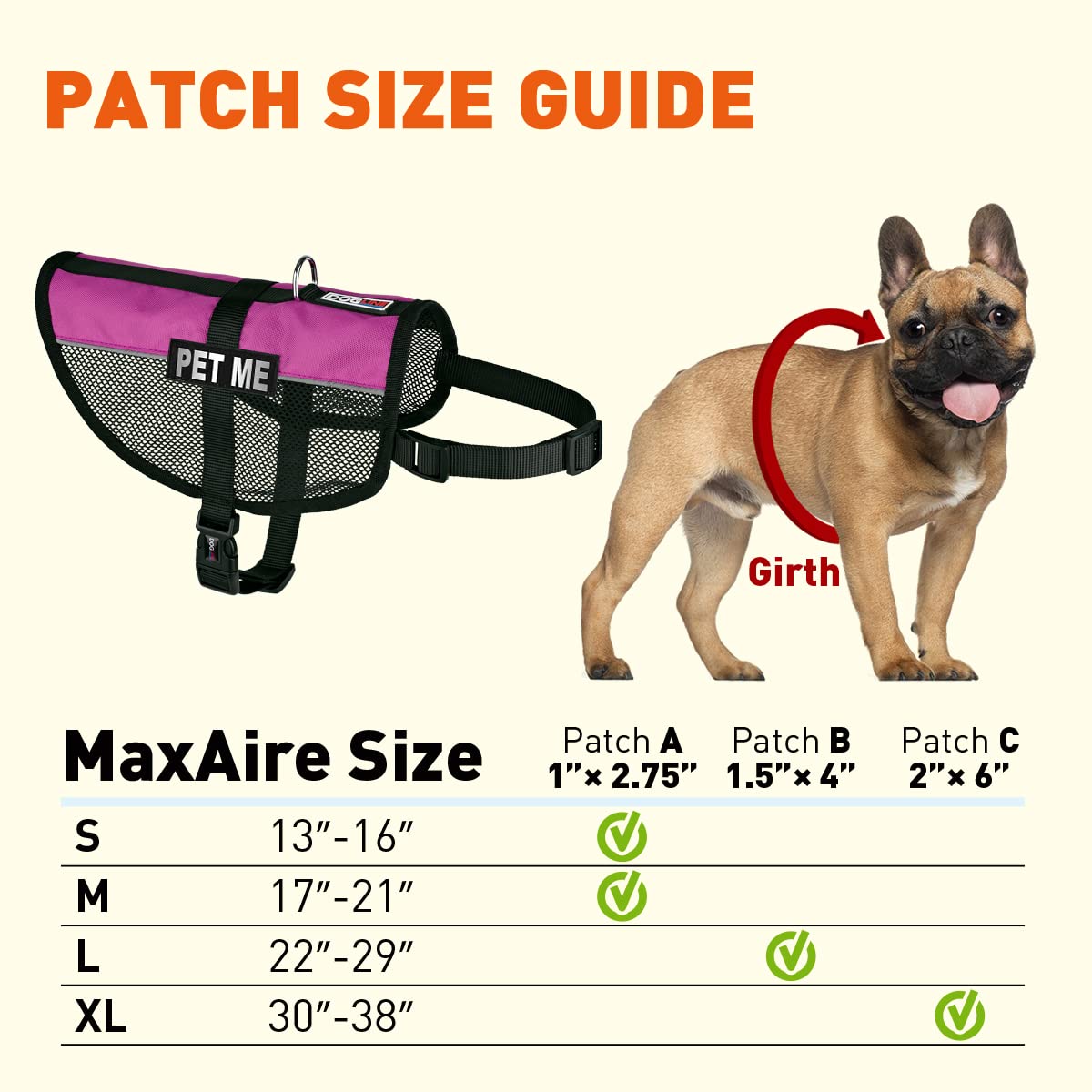 Dogline 22"-29" MaxAire Multi-Purpose Mesh Vest for Dogs and 2 Removable PET ME Patches, Large, Pink