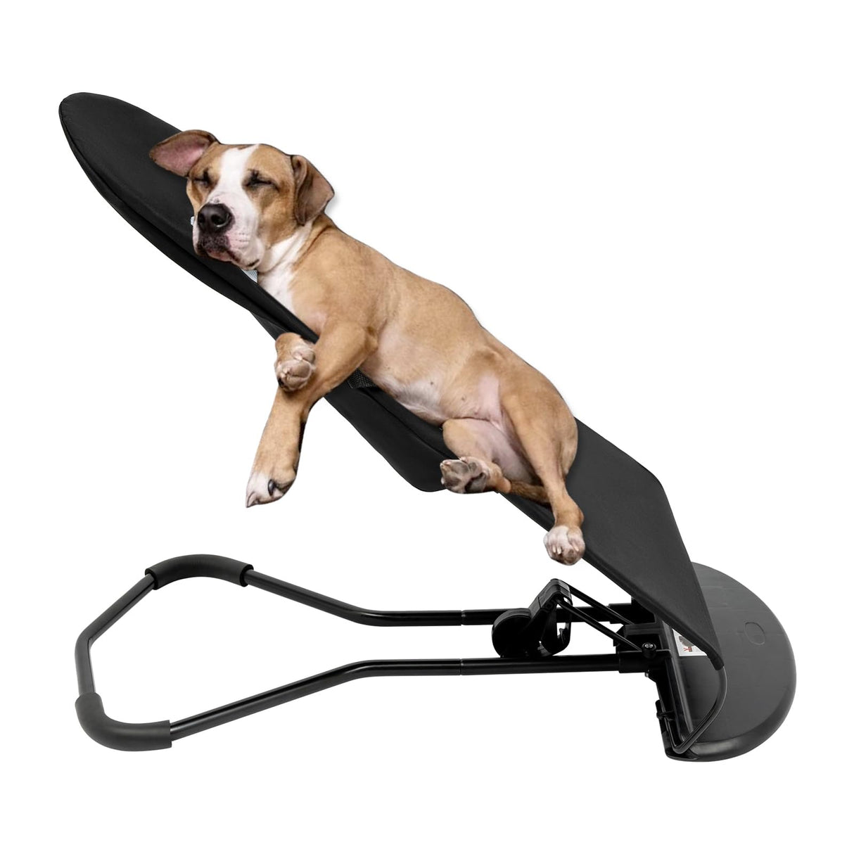 Surneis Dog Rocking Bed, Folding Rocking Chair Portable Dog Cooling Mat Pet Bouncy Bed 3-Speed Height Adjustable Cat Indoor Lounge Washable V-Shaped Bracket for Pets Weighing Less Than 33.07 Lbs