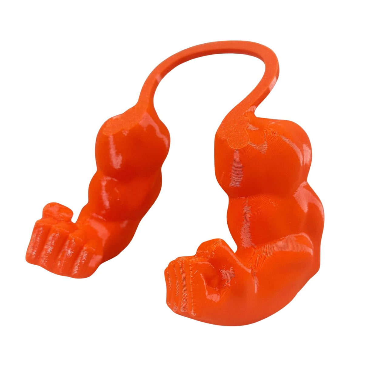 Cat/Dog Muscle Arm Costume, 3D Printed Cute Funny Accessory for Small Medium Pets Halloween Christmas Parties (Orange, M)