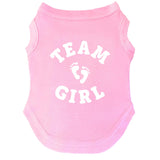 Team Girl Dog Tee Shirt | Sleeveless Breeds | Gender Reveal | Baby Announcement | Boy or Girl |Light Pink, 2X-Large 820