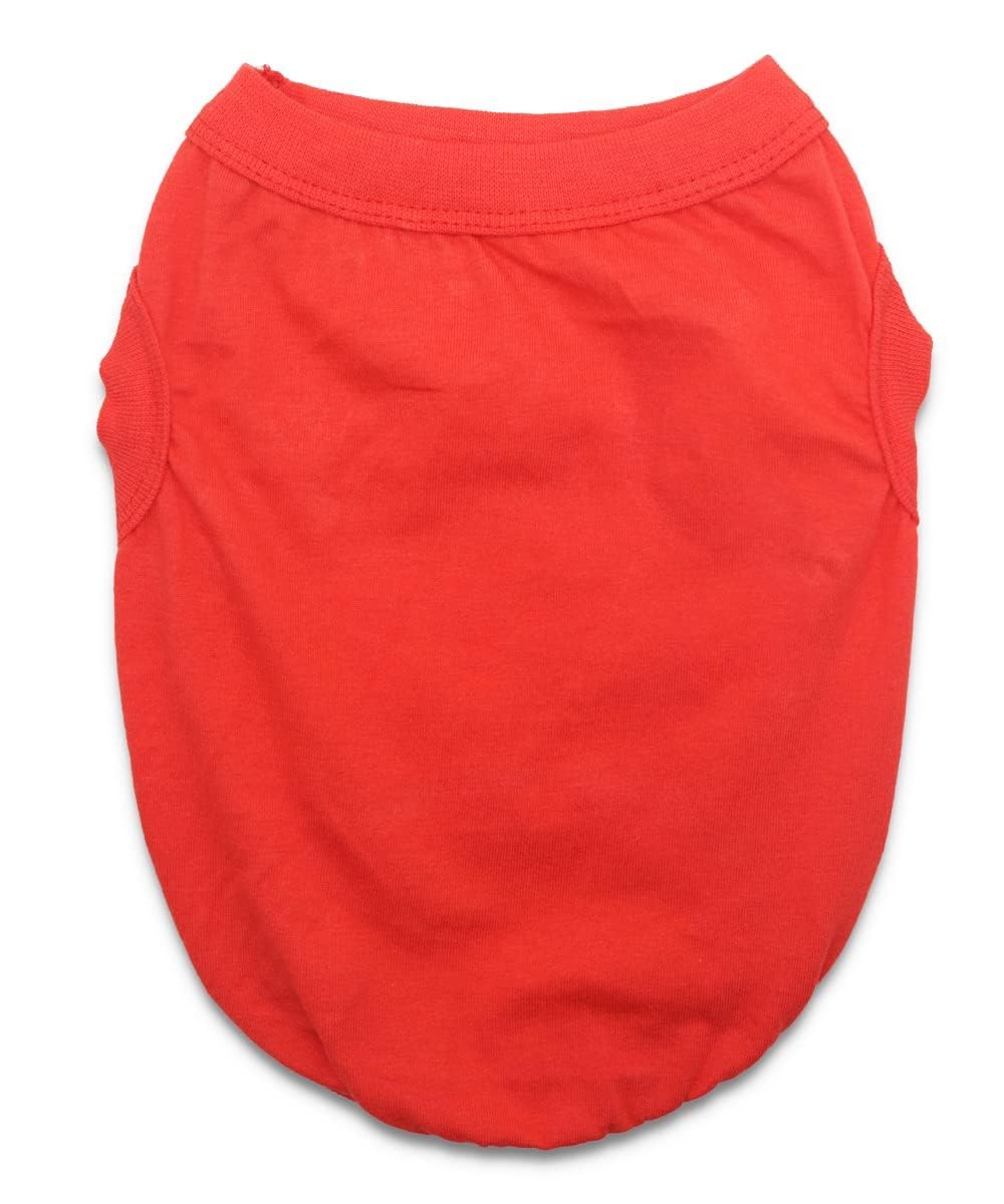 6 Pack Plain Dog T Shirts 100% Cotton Solid XS Puppy Clothes Blank Dog Clothes Girl Puppy Tshirt for Boy Dogs Shirts Pet T-Shirt for Small Medium Large Dogs Cats, XXXL