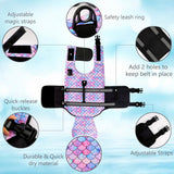 Dog Life Jacket Vest for Swimming Boating, Mermaid Large Swim Vests with Chin Float/Reflective Stripe/Rescue Handle