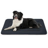 JoicyCo Dog Bed Soft Dog Crate Pad Mat for Medium/Large Dogs, 36 in Non-Slip Bottom Washable Dog Sleeping Mattress Pet Beds Cat Bed Kennel Pad, Dark Gray