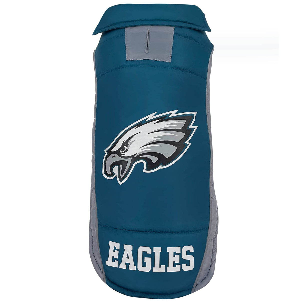 NFL Philadelphia Eagels Puffer Vest for Dogs & Cats, Size Large. Warm, Cozy, and Waterproof Dog Coat, for Small and Large Dogs/Cats. Best NFL Licensed PET Warming Sports Jacket