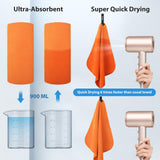 BOGI Microfiber Travel Sports Towel-Quick Dry Towel,Soft Lightweight Microfiber Camping Towel Absorbent Compact Travel Towel for Camping Gym Beach Bath Yoga Swimming Backpacking (M:40''x20''-Orange)