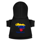 Venezuela Map Flag Flags Clothes Dog Apparel Pet Supplies for Small Large Pet Puppy Cat Costumes Suit with Hat Hoodie Sweatshirt S