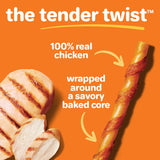 Hartz Oinkies Tender Twists with Real Chicken Breast Rawhide-Free Dog Treats, Highly Digestible Dog Chews, 72 Count