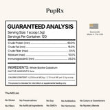 PupRx Colostrum for Dogs - 25% IgG Pure Bovine Colostrum Powder Supports Immune & Gut - Digestive Health, Allergy, Skin & Itch Relief - No Fillers, Grass-Fed USA Sourced – 60g (~120 Scoops)