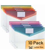 Mr. Pen- Clear Plastic Envelopes File Folders, 10 Pack, A4, Letter Size