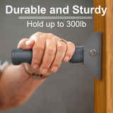 APDTEK Flip Up Grab Bar for Doorway/Stairs Safety Assist Handles for Elderly Non-Slip Grip Bar Great for Seniors, Elderly, Disabled, Handicap and Injured People, Gray