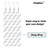 Chephon Upgraded Bird Scare Discs Set - Large 24 Discs- Highly Reflective Double-Sided Bird Reflectors, Better Scare Devices to Keep All Birds Away Like Woodpecker and Pigeon