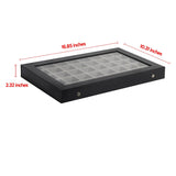 J JACKCUBE DESIGN Earring Organizer Tray, Earring Box with Clear Lid 40 Slots Jewelry Box for Drawer, Stud Earring Necklace Bracelet Ring Healing Stones Storage – MK333A