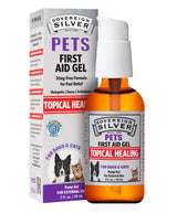 Sovereign Silver Pets First Aid Gel - Topical Skin Care Gel for Dogs and Cats with Pump, Argentum Metallicum - 2 fl oz (59mL)