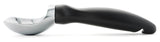 Heavy Duty Ice Cream Scoop with Comfortable Handle - Professional Ice Cream Scooper for Gelato, Sorbet, Cookie Dough, Melon, Frozen Yogurt - Dishwasher Safe Metal Kitchen Tool - Black
