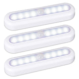 3 Pack 7” Motion Sensor Lights Indoor Battery Operated, Stick on LED Light for Closet, Stairs, Under Cabinet, Cool White