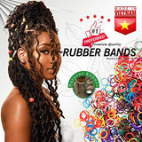 1 LB Rubber Bands Hair Band Soft Elastic Hair Accessories Braid Mini Hair Ties Stretchy Hair Ties No Damage Rubber Bands for Hair Made in Vietnam (Natural)