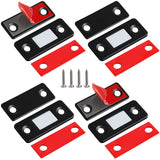 Cabinet Magnetic Catch 4 Pack Ultra Thin Cabinet Door Magnets Stick on Drawer Magnets Cabinet Latch Magnetic Closures for Cabinets Kitchen Closet Door Closing Magnetic Door Catch Closer