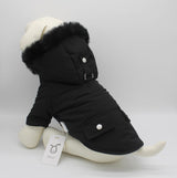 Petzzi Pet Warm Dog Coat for Winter Cold Weather Clothes Hooded Dog Jacket Small Puppies Medium Large Dog Cat Clothes Insulated Padded Snow Parka (Black, XX-Large)