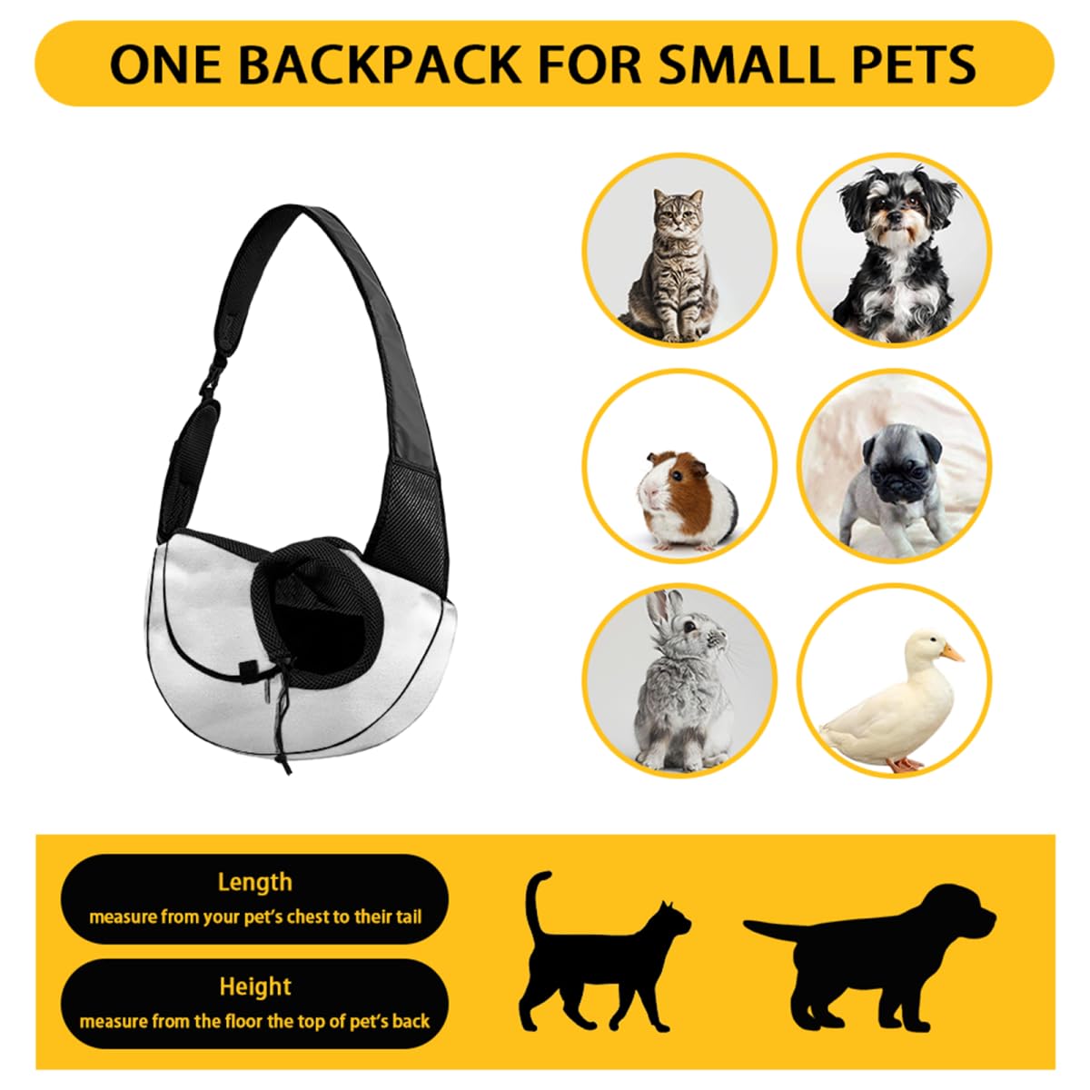 COEQINE Dog Sling for Medium Dogs Puppy Carrier Sling Corgi Paw Print Pet Crossbody Purse Zipper Front Facing Dog Pouch Soft for Small Breeds Cats Dogs Walking Breathable Mesh Satchel