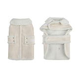 XUANQIFC Dog Coat Jacket, Warm Windproof Dog Sweaters for Small Dogs, Thick Apparelf Fleece Coat for Medium Large Dogs (XX-Large)
