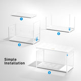 BUCATSTATE Hamster Cage Metal 2.0 - Large Hamster Enclosure Stackable with Top Access Easy Assemble 39.3L*19.7W*20.6H Inches Dwarf Syrian Hamster Tank for Gerbil, Mouse, Rat (774sq inch White)