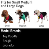 GreenJoy Cute Dog Sweater - Stretchy Dog Pullover Sweatshirt,Soft and Warm Winter Clothes for Boy & Girl Dogs,Suitable for Puppies & Adult Dogs (Black+Red+Green, Large/X-Large)
