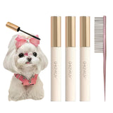 MANON ROSA Pet Styling Gel Facial Hair Care Kit - Hypoallergenic Grooming Set for Eyelashes & Nose Stray Hairs, Safe Formula for Yorkie Maltese Schnauzer Small Long-Haired Dogs Cats (3 Tubes)
