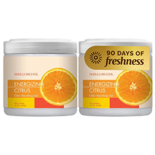 Load image into Gallery viewer, SMELLS BEGONE Air Freshener Odor Absorber Gel - 15 oz, Pack of 2 - Absorbs and Eliminates Odor in Pet Areas, Bathrooms, Cars, &amp; Boats - Made with Essential Oils - Energizing Citrus Scent
