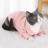 B Large Pink Silk Dog Pjs for Small Dogs - Breathable, Soft & Cozy Winter Coat for Puppy Pajamas