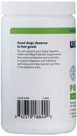 Amazon Brand - Wag Probiotic Supplement Chews for Dogs, Supports Digestive Health and Gut Flora, Natural Duck Flavor, 160 Count, Pack of 1