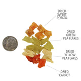 Veggie Blend - Healthy Natural Mixed Dried Vegetable Treat - Sweet Potatoes, Carrots, Peas - for Degus, Chinchillas, Sugar Gliders, Hedgehogs, Guinea Pigs & Small Pets… (8 Ounce (Pack of 1))