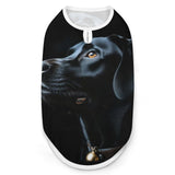 Cat & Dog Beach Shirt Cool Breathable Summer Tank Top Black Labrador Dog for Pets